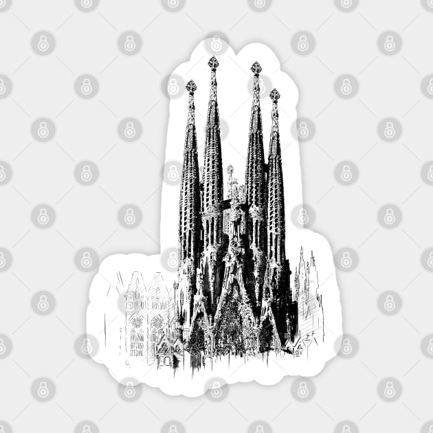 Sagrada Familia Sticker by sibosssr